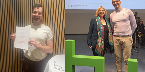 Bild von Philipp Kadelke und Prof. Dr. Nicole Burzan